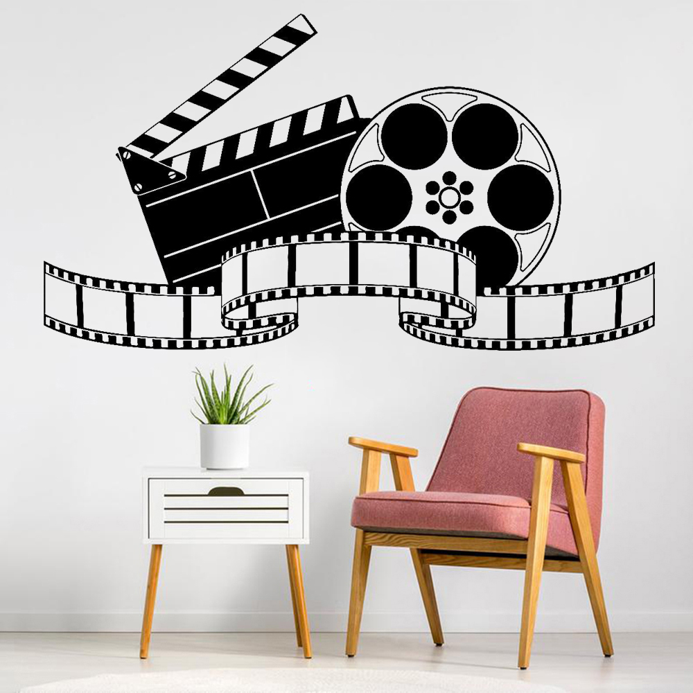 Vintage Home Cinema - Filming Vinyl Wall Decal Artistic Cinema
