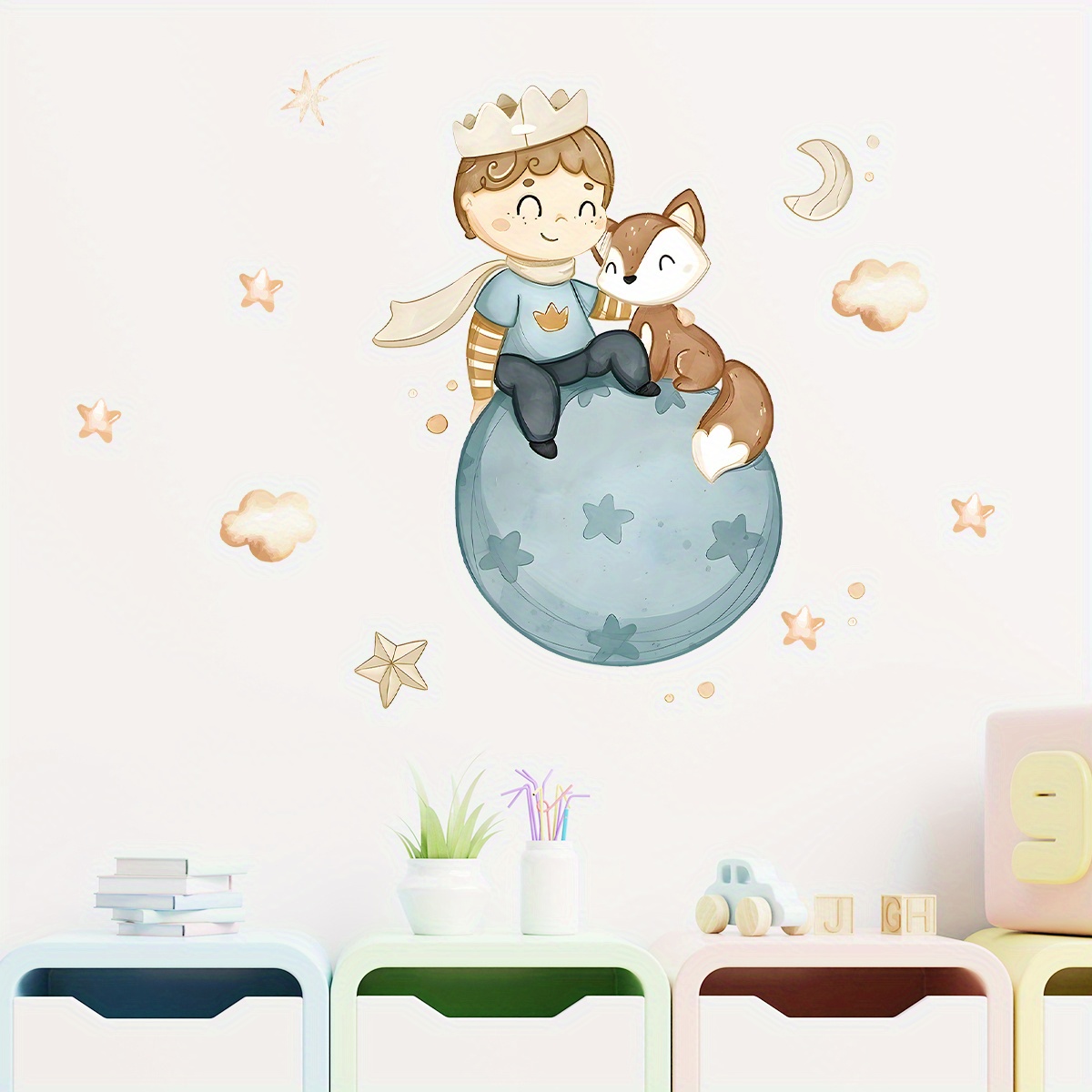 Cartoon Cute Prince Fox Balloo - Home Cinema Room review and price