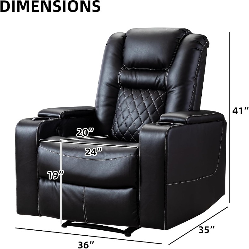 CANMOV Electric Power Recliner - Home Cinema Couch review and price