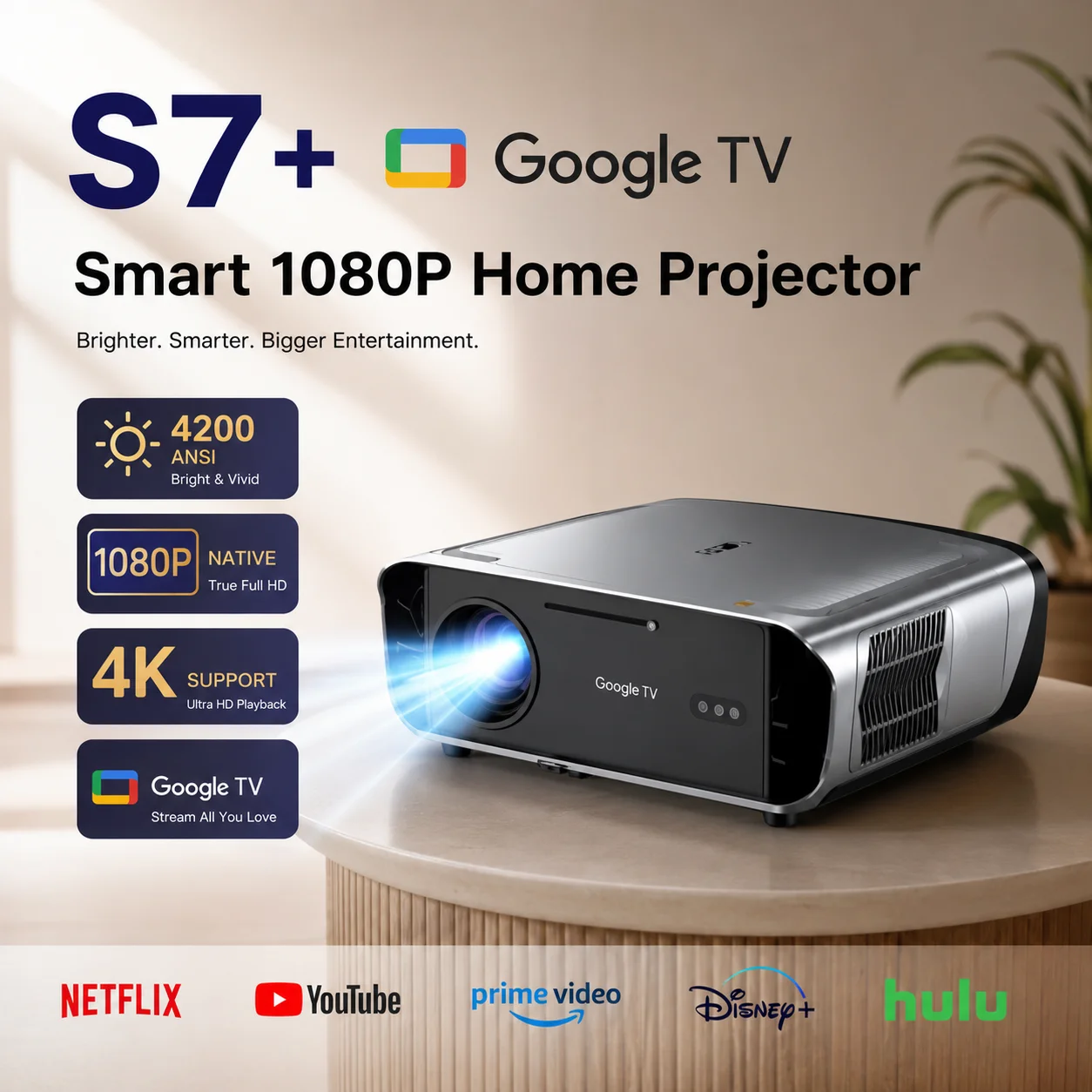 S7 4200ANSI Native 1080P 4K UH - Home Cinema Couch review and price