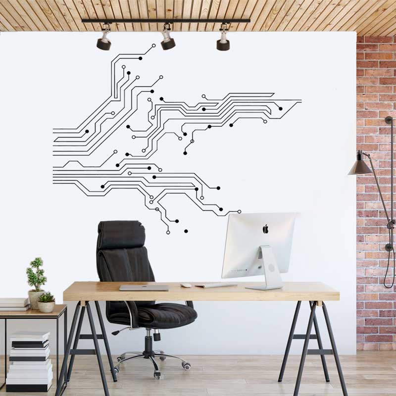 Technology Circuit Board Wall  - Home Cinema Room review and price