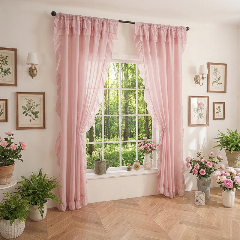 Vintage Ruffle Mesh Sheer Curt - Vintage Home Cinema review and price