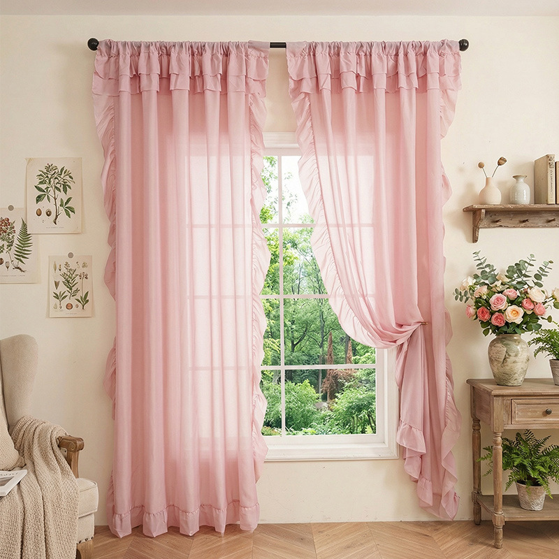 Vintage Ruffle Mesh Sheer Curt - Vintage Home Cinema review and price