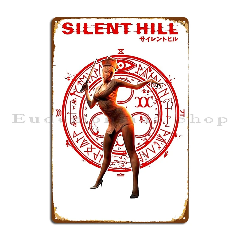Silent Hill Nurse Metal Sign P - Vintage Home Cinema review and price