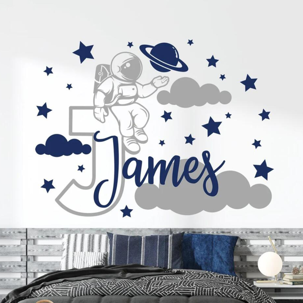 Custom Name Cartoon Space Astr - Home Cinema Room review and price