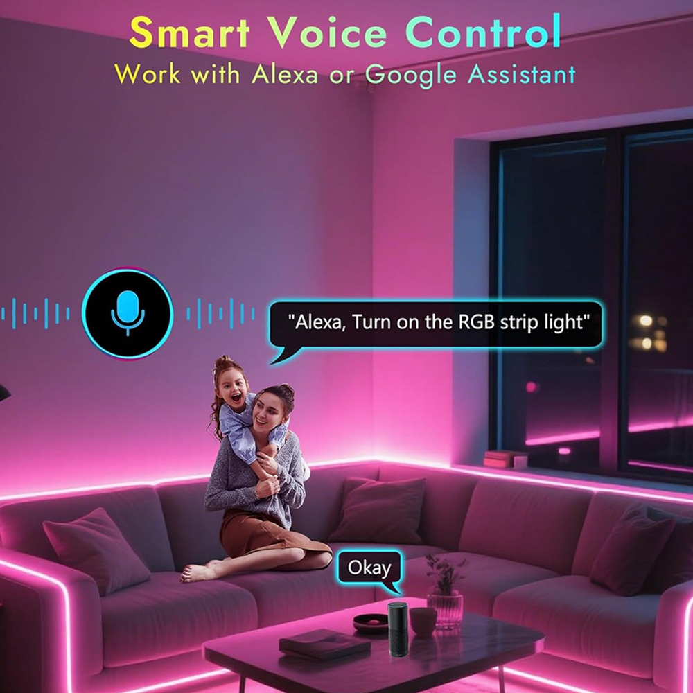 5M 10M 20M Tuya WiFi COB RGBW  - Home Cinema Room review and price
