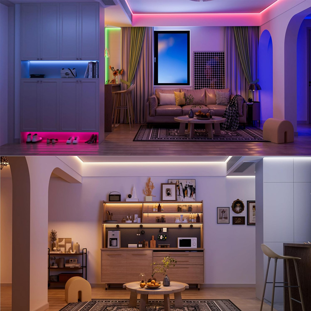 5M 10M 20M Tuya WiFi COB RGBW  - Home Cinema Room review and price