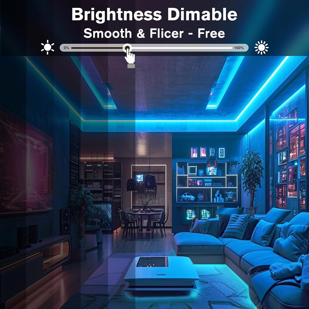5M 10M 20M Tuya WiFi COB RGBW  - Home Cinema Room review and price