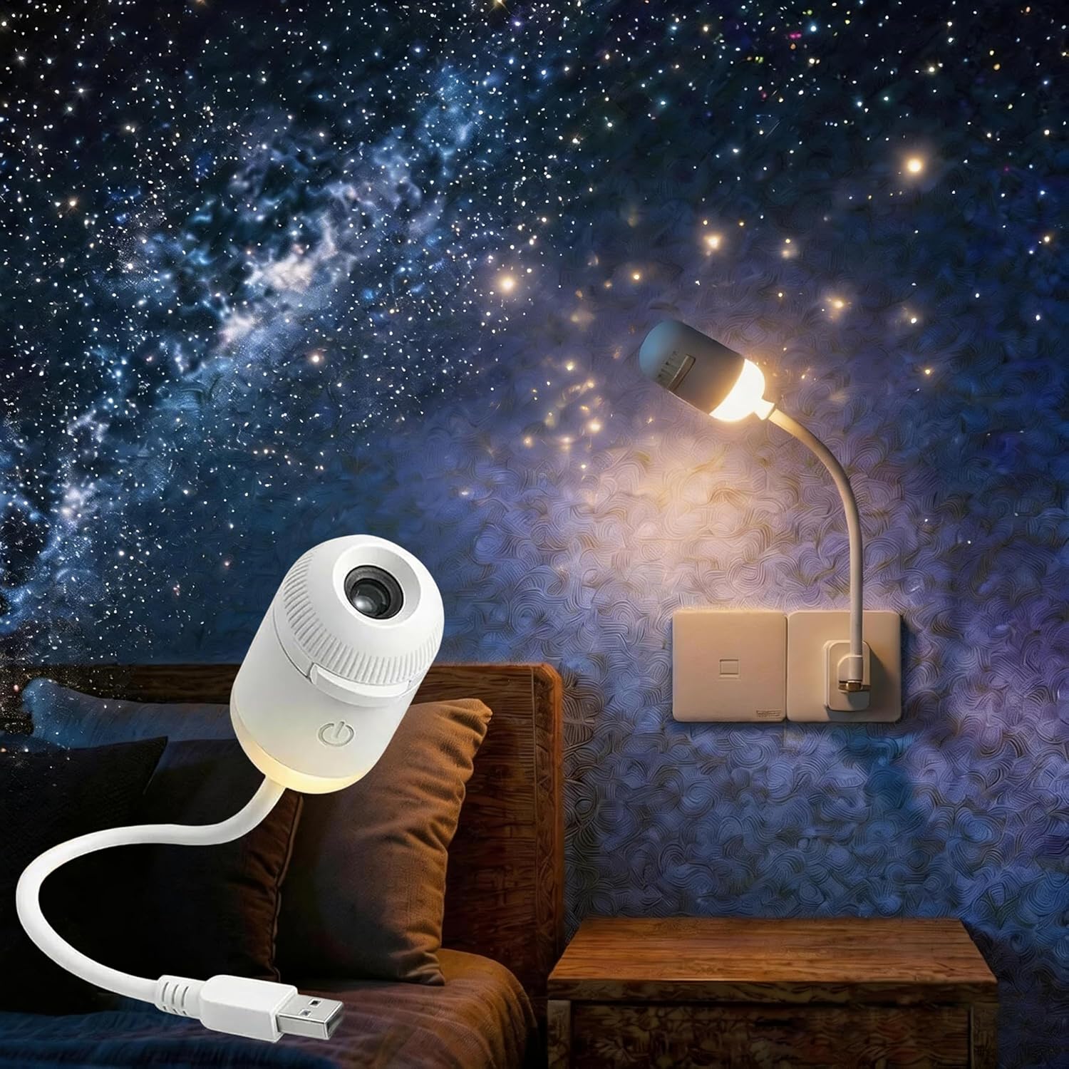 2-in-1 Galaxy Projector Night  - Home Cinema Projector review and price