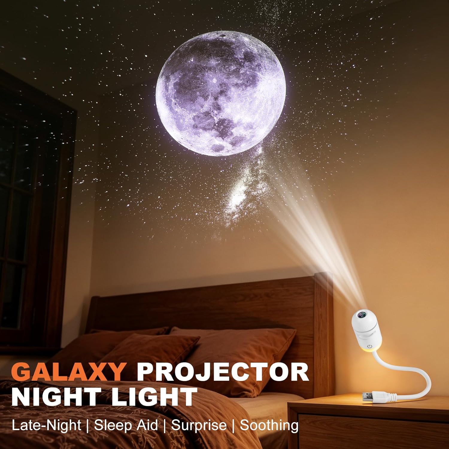 2-in-1 Galaxy Projector Night  - Home Cinema Projector review and price