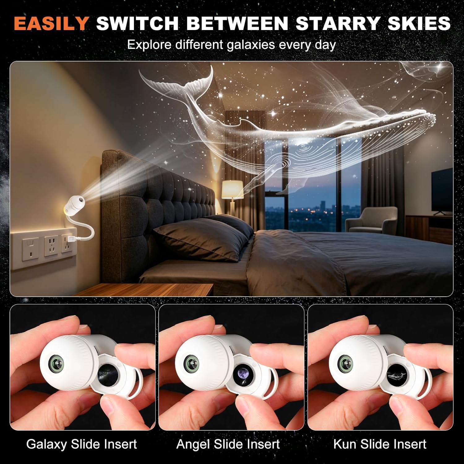 2-in-1 Galaxy Projector Night  - Home Cinema Projector review and price