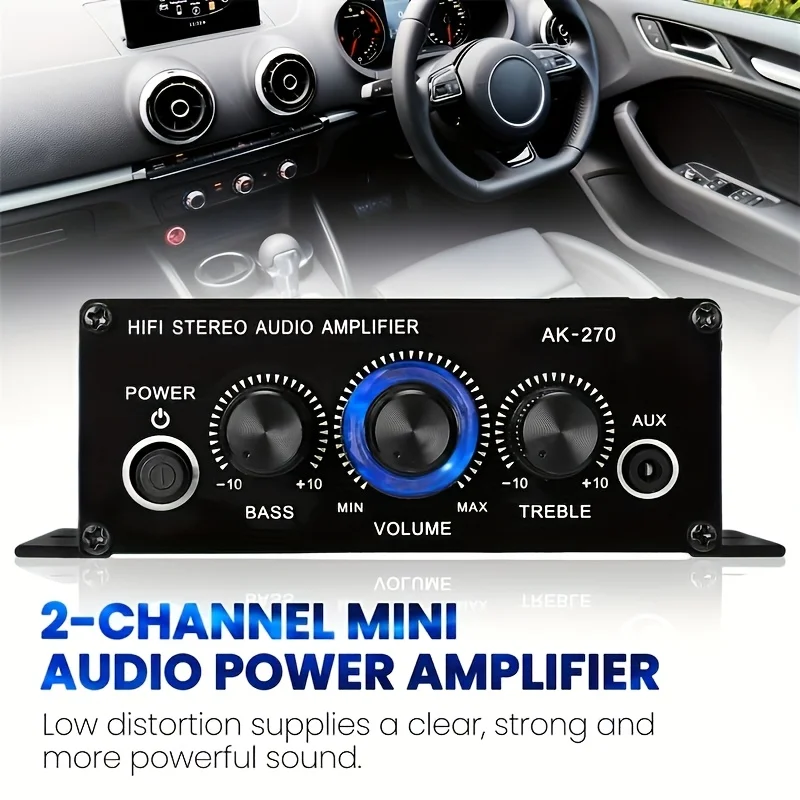 AK-270 400W Mini Power Amplifi - Home Cinema Compact review and price