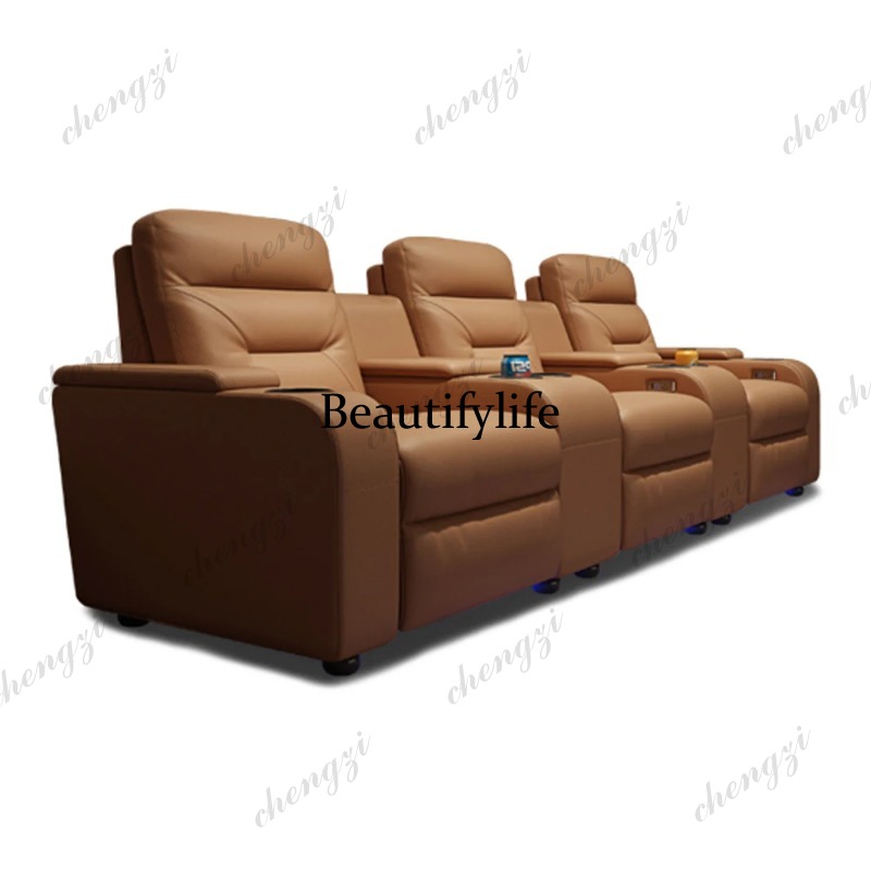 Leather Sofa set With POWER RE - Home Cinema Couch review and price