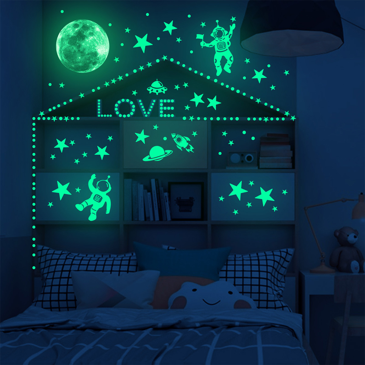 Luminous Moon Stars Wall Stick - Home Cinema Room review and price