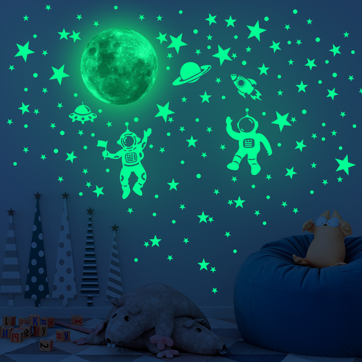 Luminous Moon Stars Wall Stick - Home Cinema Room review and price