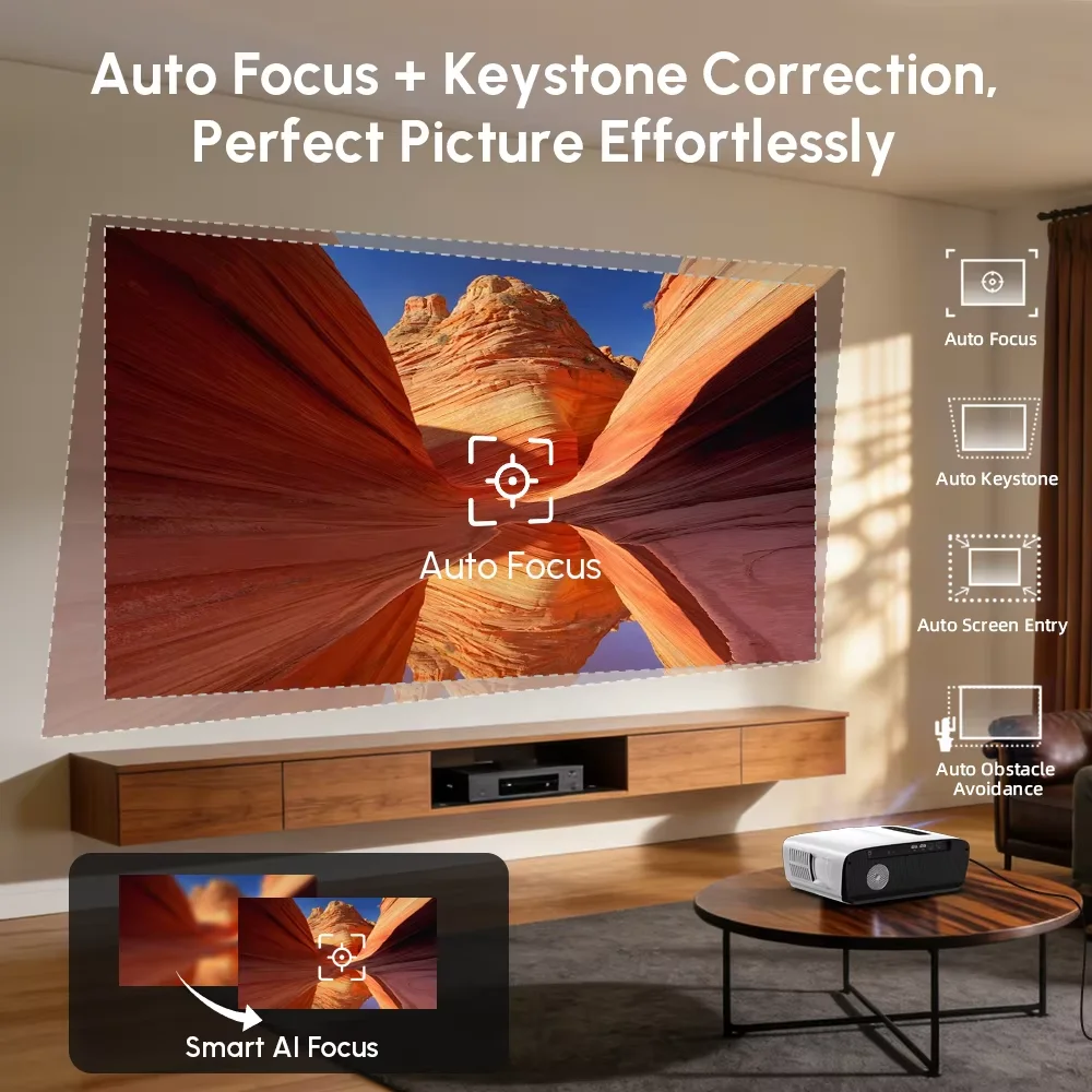 NewA9S 4k Projector Auto Focus - Home Cinema Couch review and price